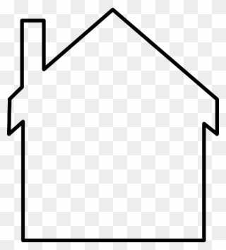 Gingerbread House Outline Clip Art At Clkercom Vector - House Outline - Png Download