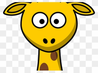 Cartoon Giraffe Face - Giraffe Face Clip Art - Png Download