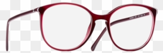 Round Eyeglasses Acetate Red Chanel - Oculos De Grau Vermelho Redondo Clipart