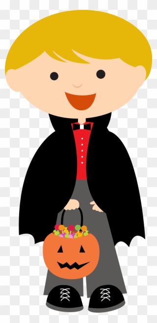 Halloween Clipart Clipart Halloween Costume - Dibujos Niños Disfrazados Halloween Png Transparent Png