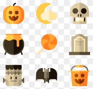 Pumpkin Icons Free Halloween Banner Stock - Pumpkin Icons Clipart
