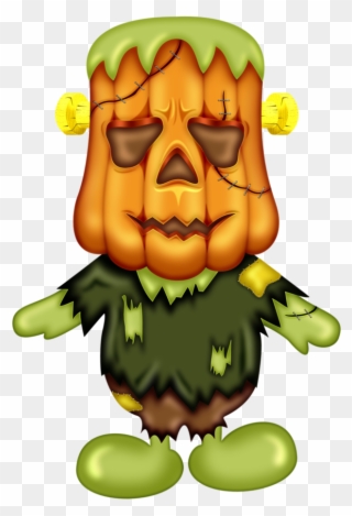 Little Halloween Monster - ตัว การ์ตูน วัน ฮาโลวีน น่า กลัว Clipart