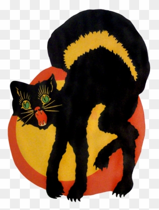 Halloween Fun - Vintage Halloween Cat Clipart