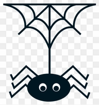 Http - //danimfalcao - Minus - Com/i/h8do7mo3fwob Halloween - Halloween Black And White Spider Clipart
