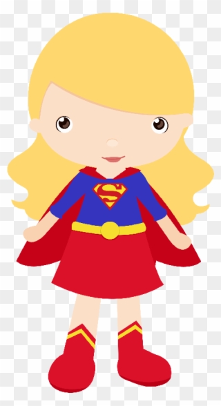 Say Hello - Png Girl Superhero Cartoon Clipart Transparent Png