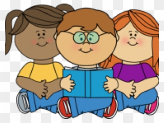Kids Reading Clipart - Reading Corner Clip Art - Png Download