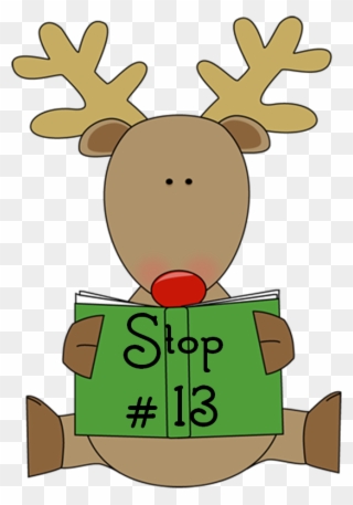 At Each Blog Stop, You Will Be Gathering Reading Gifts - Reindeer Clipart - Png Download