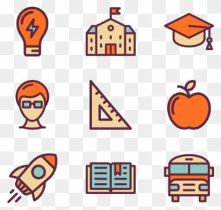 Icons Free Education Pack Svg Free Stock - Breakfast Clipart