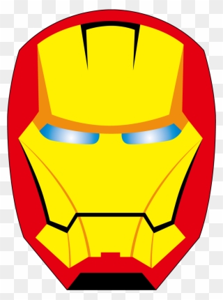 Face Clipart Ironman - Iron Man Face Png Cartoon Transparent Png