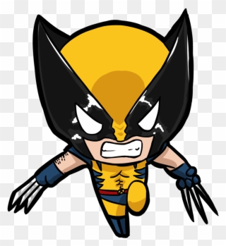 Picture Transparent Library Claw Drawing Wolverine - Wolverine Chibi Clipart