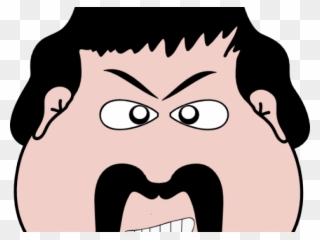 Editingsoftware Clipart Angry Man Face - Clip Art - Png Download
