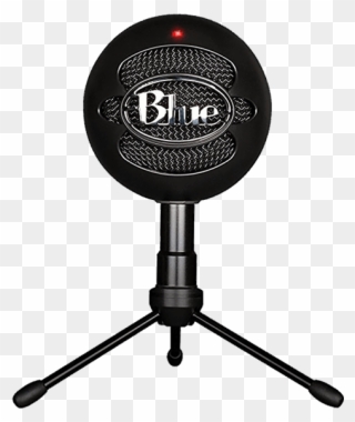 Blue Yeti Microphone Png Transparent Background - Blue Snowball Ice Black Clipart