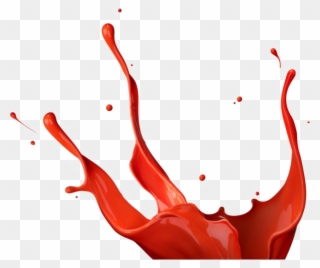 Liquid Png Free Download - Red Paint Splash Png Clipart