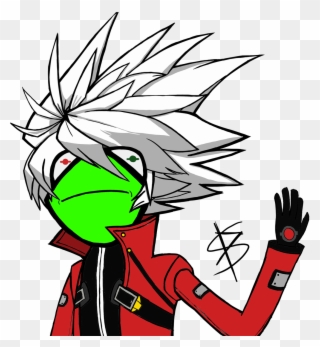 Kermit The Frog As A Blazblue Character - Cartoon Clipart