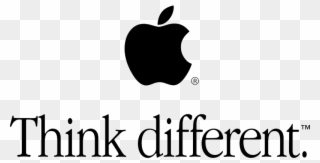 Different Apple Thinking Vector Iphone Logo Think - Apple Think Different Transparent Clipart
