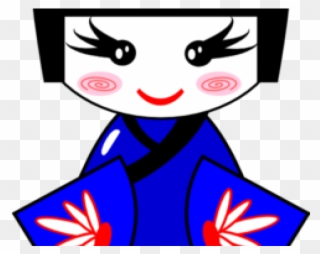 Domain Clipart Japanese Doll - Japan Doll Clip Art - Png Download