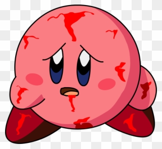 Kirby Tired - Kirby Blood Clipart