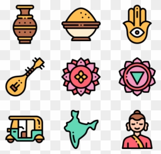 India - Ramadan Icons Clipart
