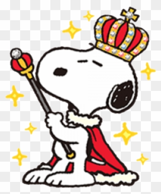Snoopy Characters, Peanuts Snoopy, Peanuts Comics, - Snoopy As A King Clipart