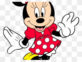 Mini Clipart Red Minnie Mouse - Minnie And Mickey Mouse Canvas - Png Download