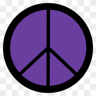 Royal Purple Peace Symbol 12 Dweeb Peacesymbol - Three Lines In A Circle Clipart