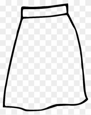 Grabbable 1 Of - Outline Of A Skirt Clipart