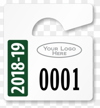 Customizable Student Parking Permits - Sign Clipart