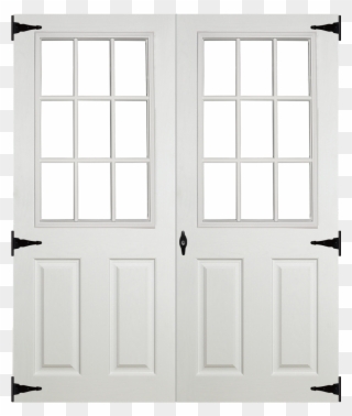 Doors Fiberglass Prehung Sheds - Prehung Outswing Exterior Double Shed Doors Clipart