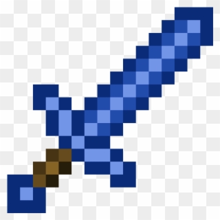 Espada De Lapislázuli - Emerald Sword Minecraft Png Clipart
