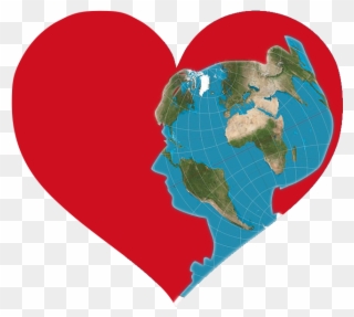 Heart World Map File Women In Red World Logo 3 Wikimedia - Projection Clipart