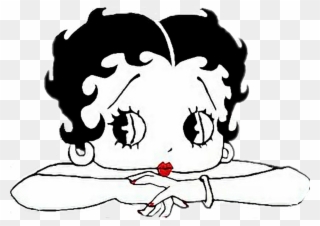 Cartoon Sticker - Betty Boop Images To Draw Clipart