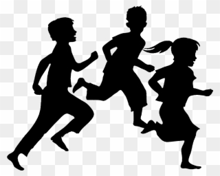 Download Children Ministry Running - Children Running Silhouette Clipart