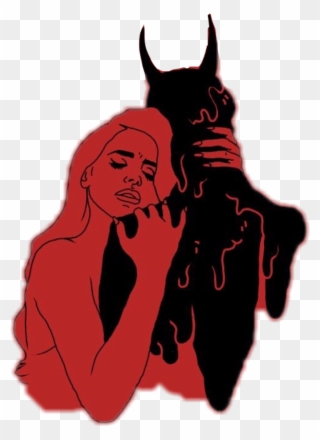 #lana #devil #red #black #drawing #outline#freetoedit - Aesthetic Demon Drawings Clipart