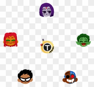 Teen Titans Emoji Stickers Available On Redbubble Here - Teen Titans Emojis Clipart