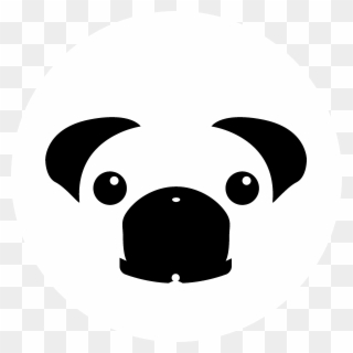 Pug/pugjs Logo Black And Ahite - Pug Logo Free Clipart