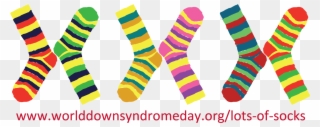 Pair Of Yellow Socks - World Down Syndrome Day Socks Clipart