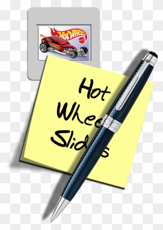 Hot Wheels Slides - Calligraphy Clipart