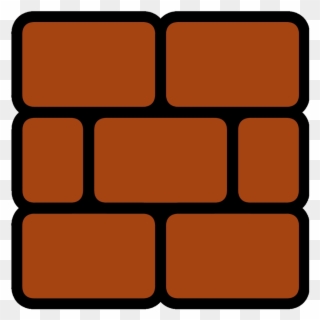Brick Block Super Mario Clipart - 2d Brick Png Transparent Png