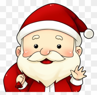 Golfing Clipart Santa - Cute Animated Santa Claus - Png Download