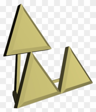 Triforce Meme 3d Model Max - Triangle Clipart