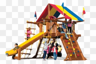 Rainbow Swing Set - Playground Slide Clipart