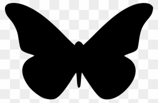 Bowtie Svg Butterfly - Butterfly Silhouette Vector Png Clipart