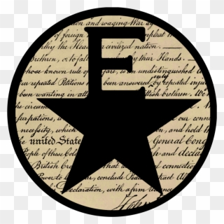 Declaration Of Independence Hamilton Freedom Banner - Circle Clipart