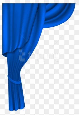 Free Png Download Blue Curtain Transparent Clipart - Blue Curtains Transparent Background