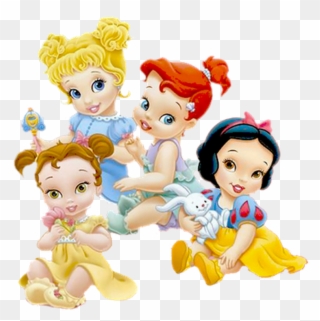 #cinderella #belle #snowwhite #ariel #disney #princess - Baby Disney Princess Cartoon Clipart