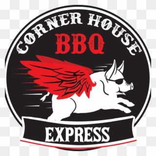 Corner House Bbq Express Logo - Emblem Clipart