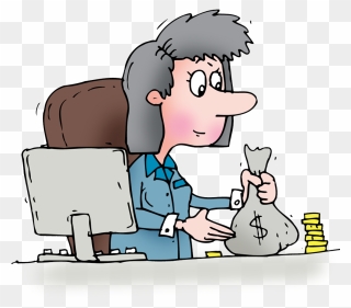 Banker - Female Accountant Clipart Free - Png Download