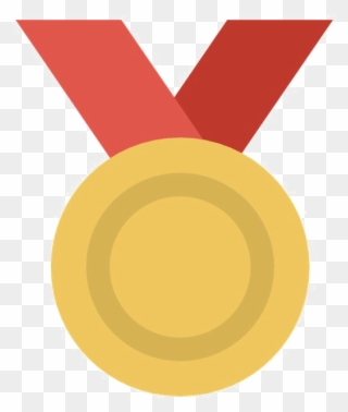 Medal Png Image Background - Gold Medal Icon Png Clipart