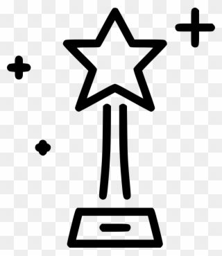 Oscar Star Png Icon Free Download Onlinewebfonts - Star Black And White Simple Clipart