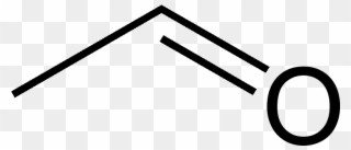 Acetaldehyde Skeletal Structure Clipart